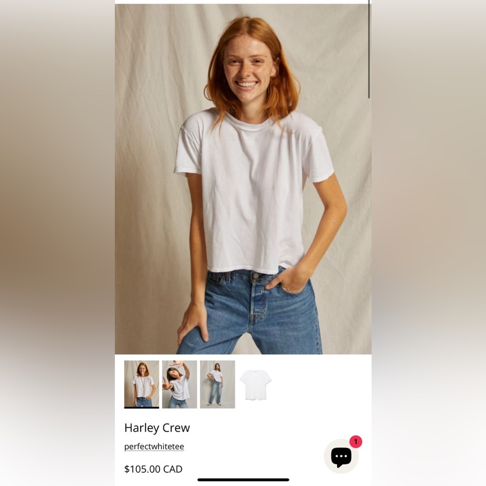 perfectwhitetee Women's Harley Top